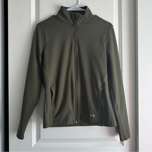 Under Armour green zip up jacket, size M